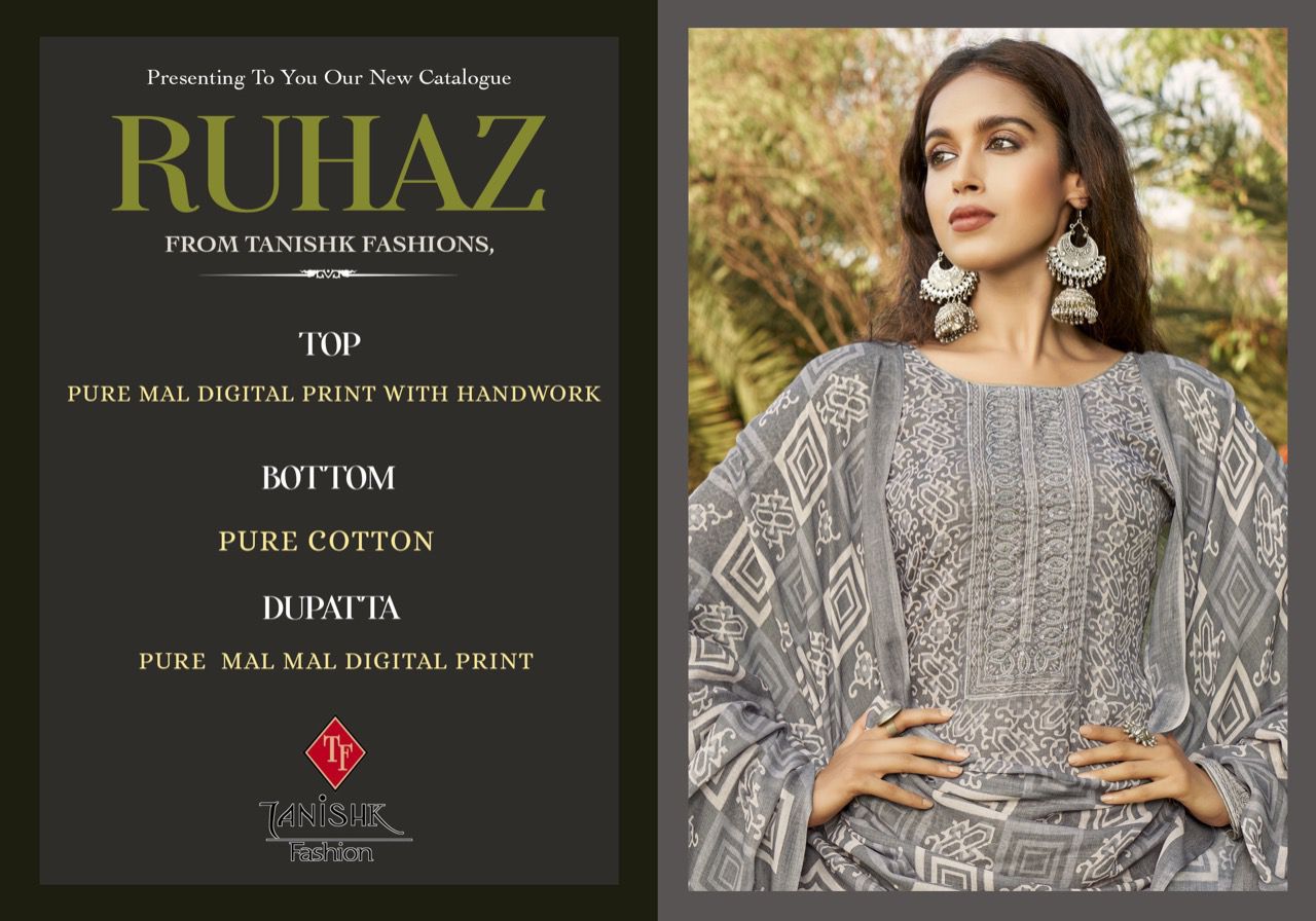 TANISHK RUHAZ New Casual Wear Designer Cotton Printed Dress Collection